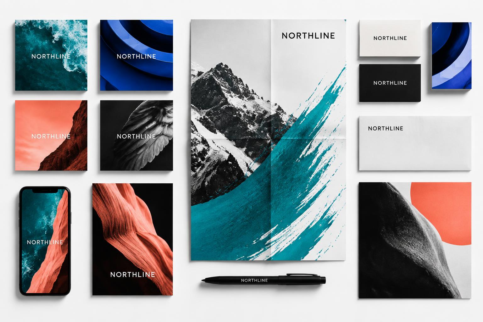 Northline fictional photography identity concept